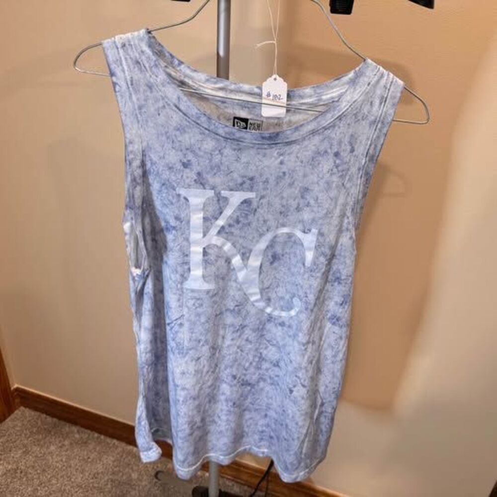 Medium KC Blue Acid Wash Tank Top